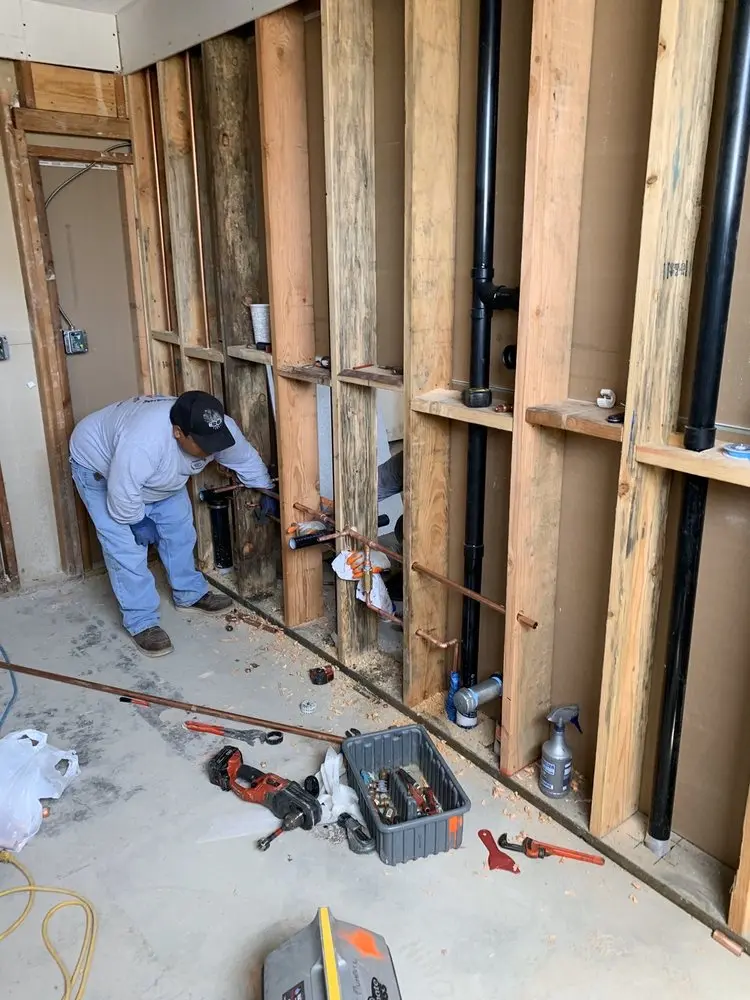 Commercial rough-in plumbing for Gas Line Repair in Childs Acres